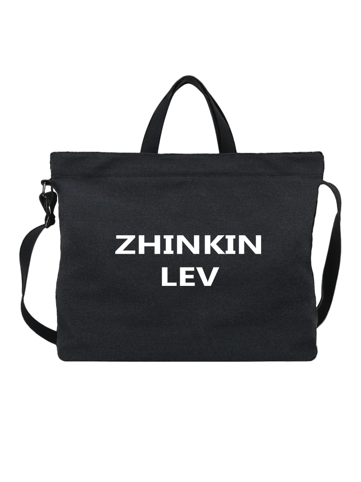 Сумка с zhinkin lev жинкин лев чёрная с принтом — сила и власть — Чёрная, фото 1