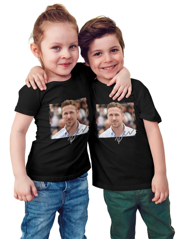 Футболка с Райаном Гослингом Ryan Gosling актером — Чёрная, фото 1
