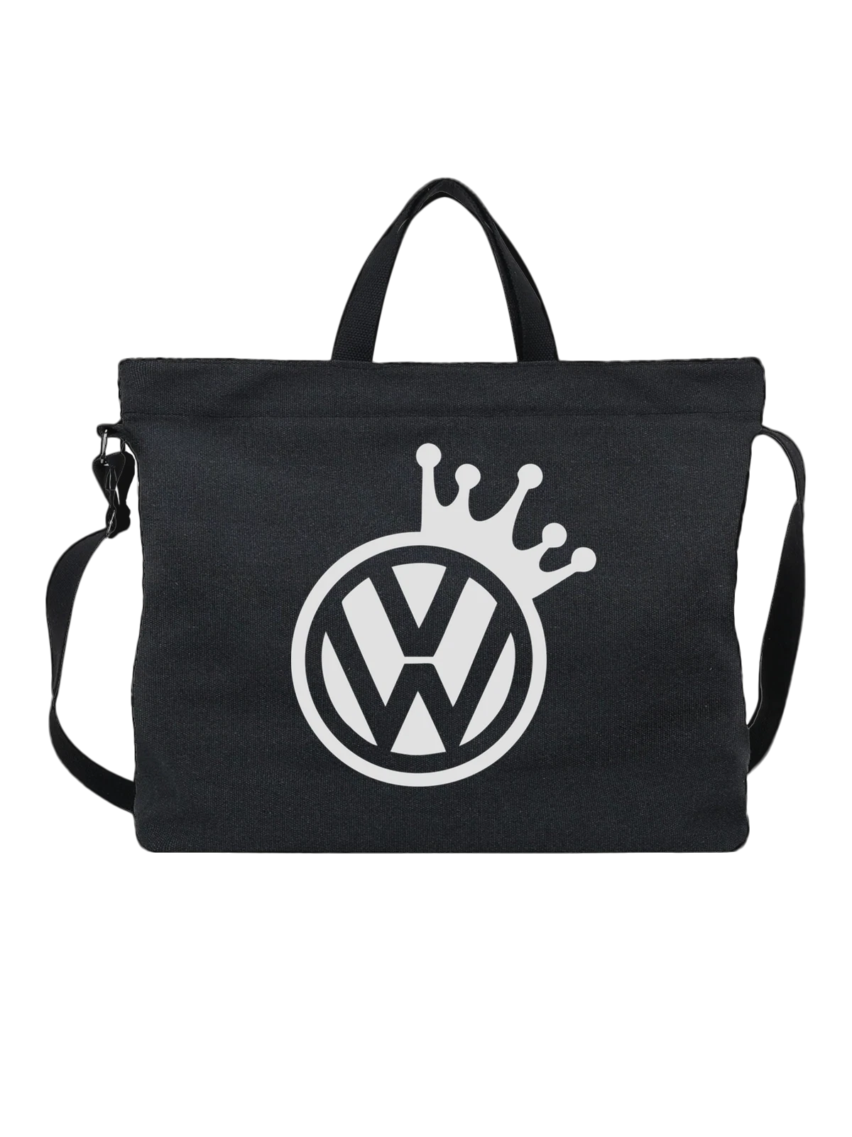 Сумка Volkswagen чёрная с принтом — геральдический принт — Чёрная, фото 1