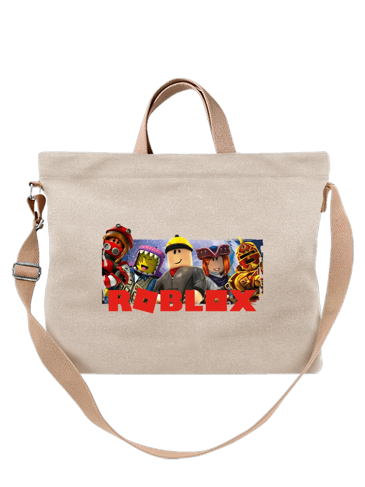 Сумка Игра роблокс roblox белая с принтом — виртуальный мир — Белая, фото 1