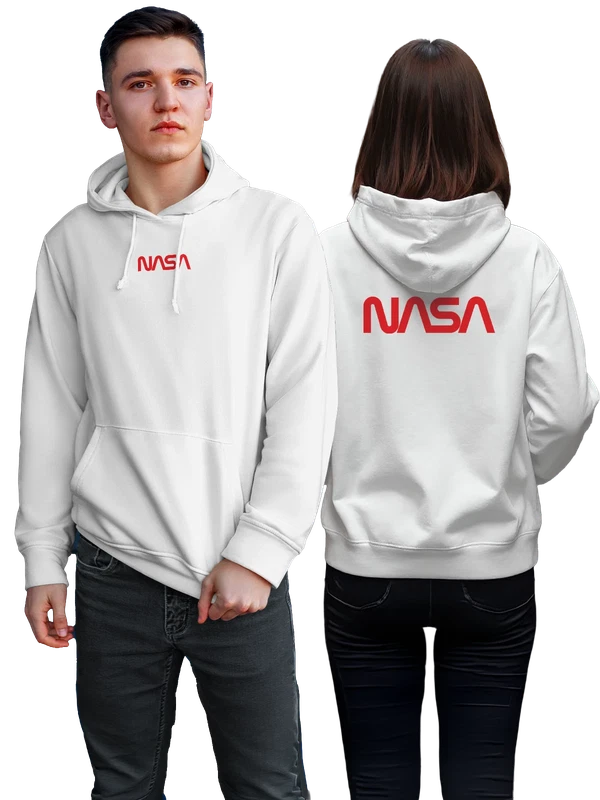 Худи Nasa — Белая, фото 1