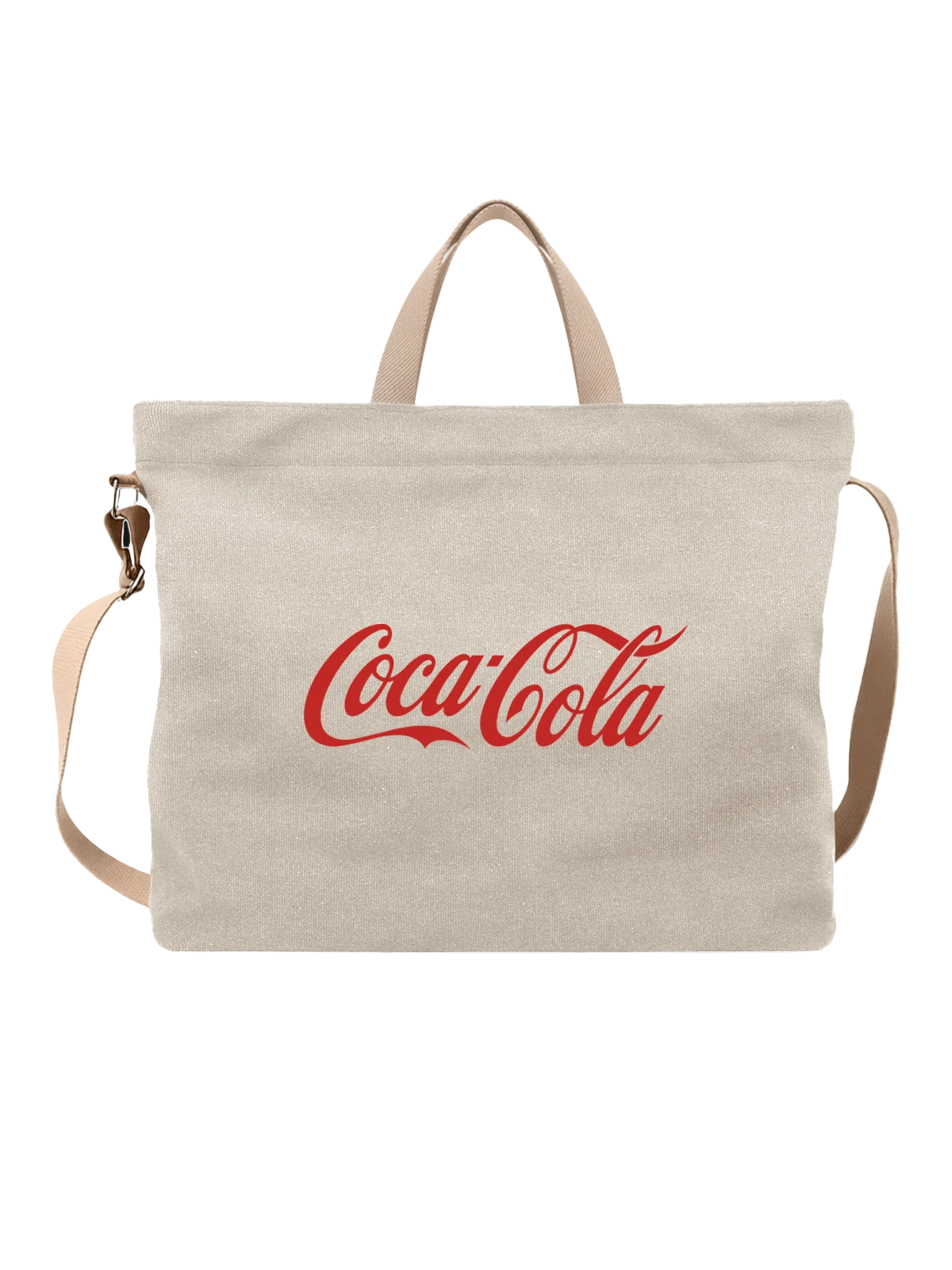 Сумка Coca Cola белая с принтом — винтажная поп-культура — Белая, фото 1
