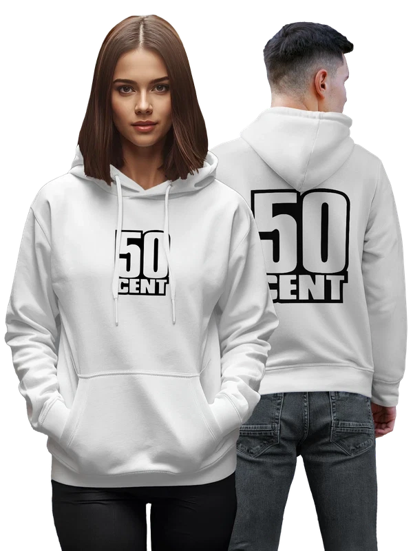Худи 50 Cent логотип — Белая, фото 1