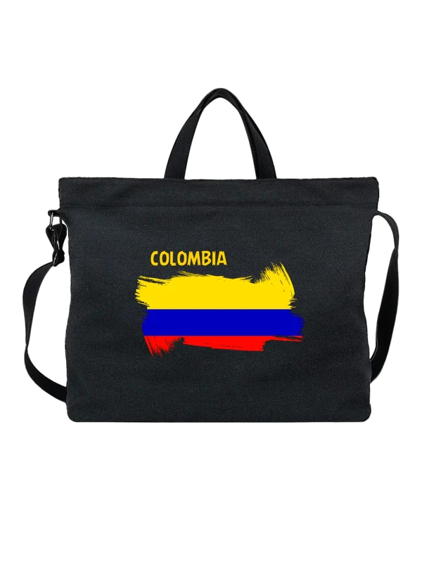 Сумка флаг Колумбии Colombia — Чёрная, фото 1