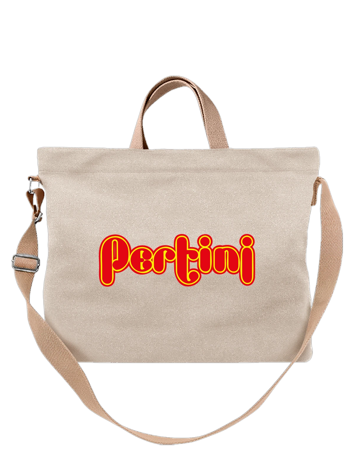 Сумка Pertini белая с принтом — кожаные туфли — Белая, фото 1