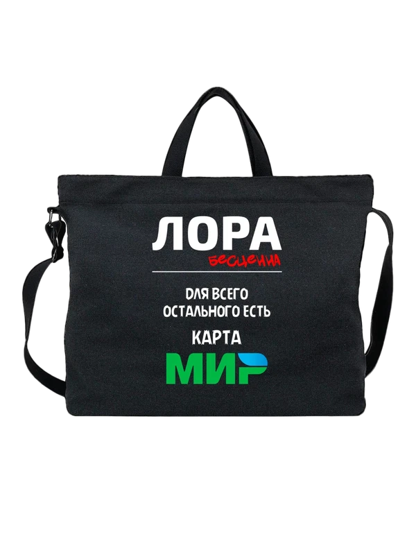 Сумка с именем Лориса Лора — Чёрная, фото 1