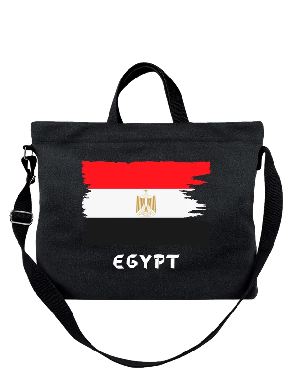 Сумка с флагом Египта Egypt — Чёрная, фото 1