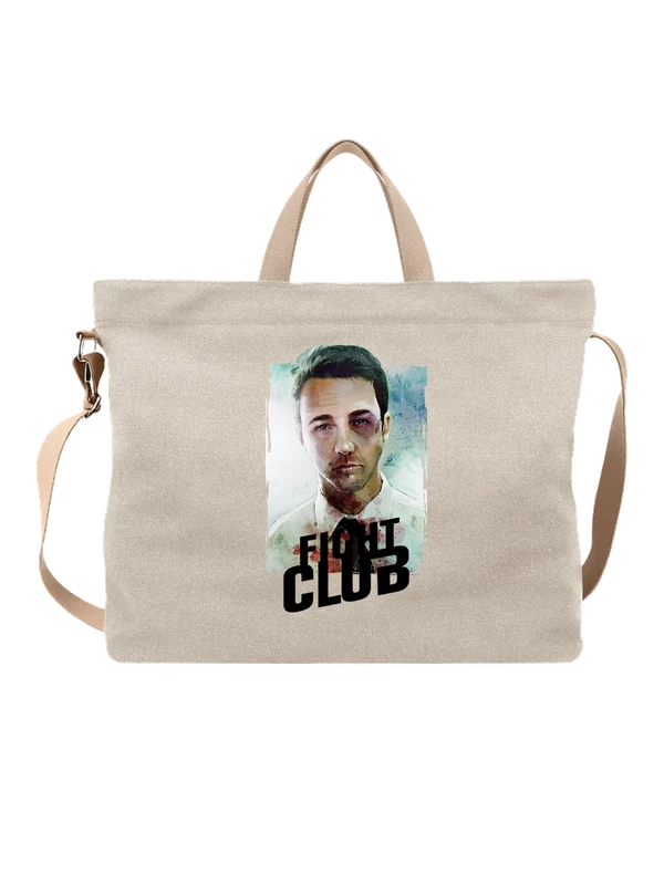 Сумка fight club Эдвард Нортон — Белая, фото 1
