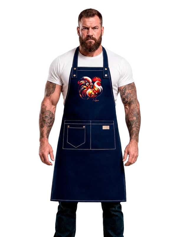 Фартук с гороскопом год петуха — Синяя, фото 1