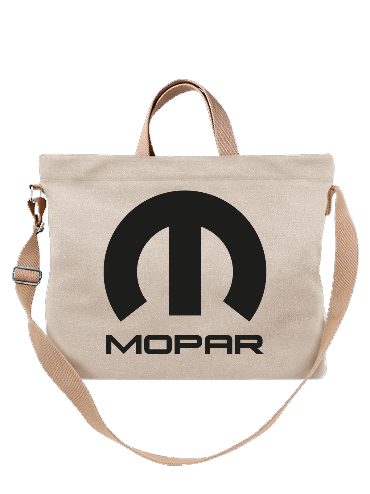 Сумка Mopar белая с принтом — футболка для автолюбителя — Белая, фото 1