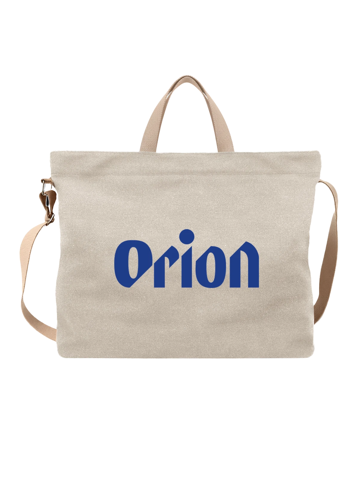 Сумка Orion белая с принтом — современная айдентика — Белая, фото 1