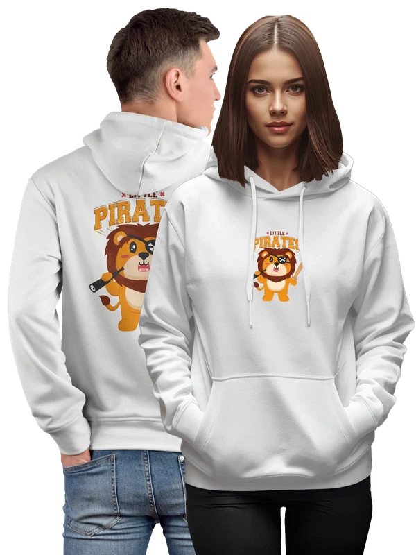 Худи лев пират little pirates — Белая, фото 1