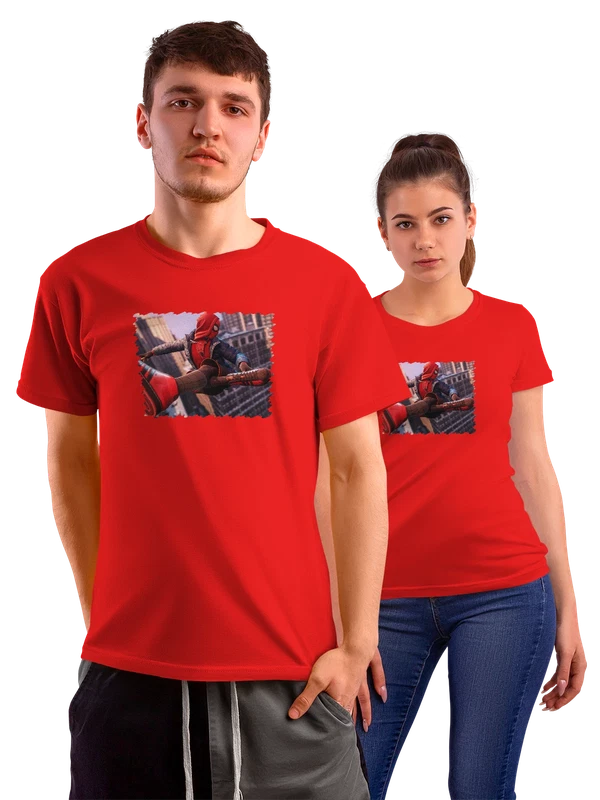 Футболка Игра Spider Man Miles Morales PC — Красная, фото 1
