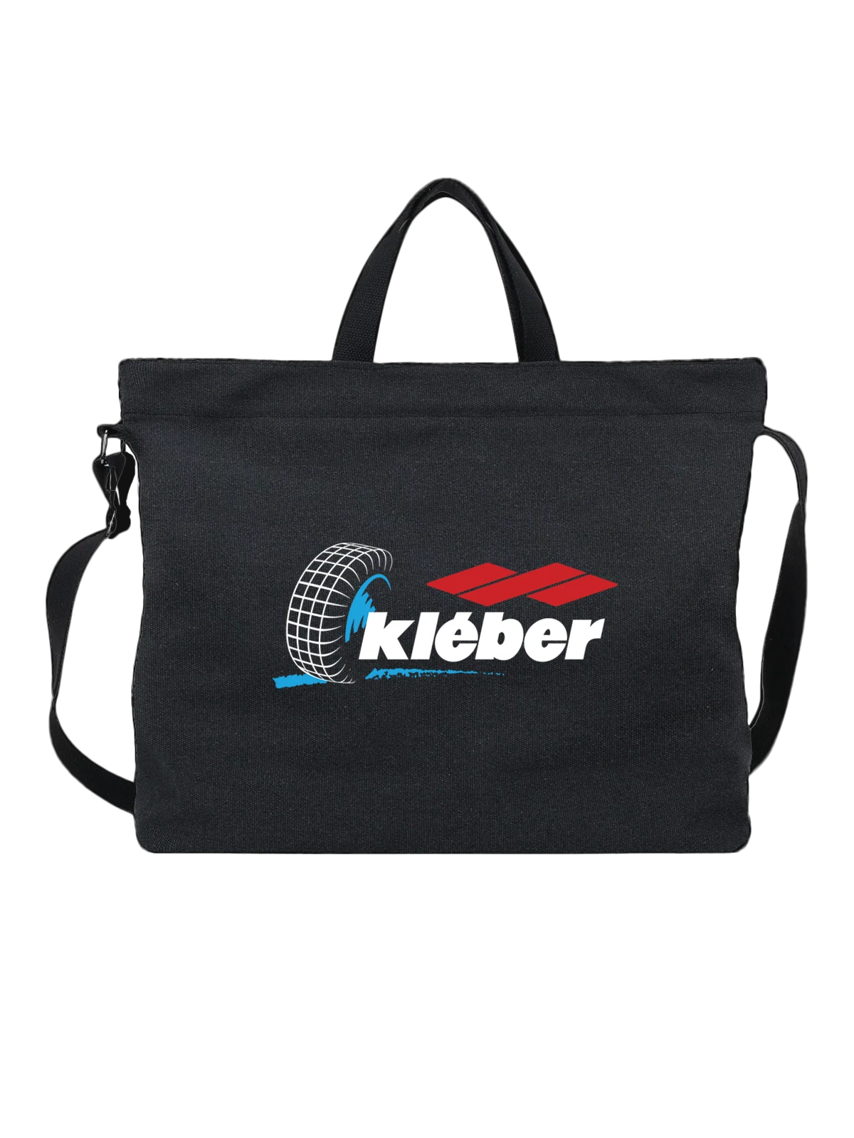 Сумка Kleber чёрная с принтом — футболка для автолюбителя — Чёрная, фото 1