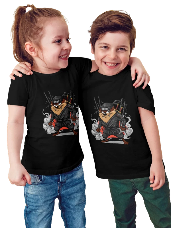 Футболка Тасманский Дьявол Tasmanian Devil Наруто ниндзя — Чёрная, фото 1