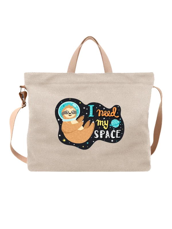 Сумка ленивец I need my space — Белая, фото 1