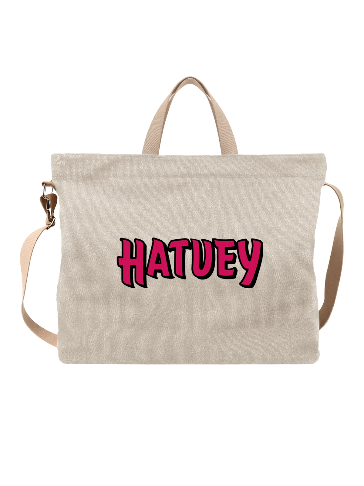 Сумка Hatuey белая с принтом — современная айдентика — Белая, фото 1