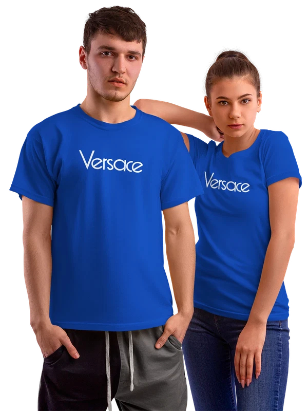 Футболка Versace — Синяя, фото 1