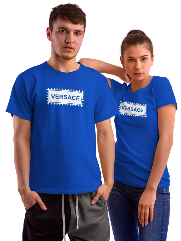 Футболка Versace — Синяя, фото 1