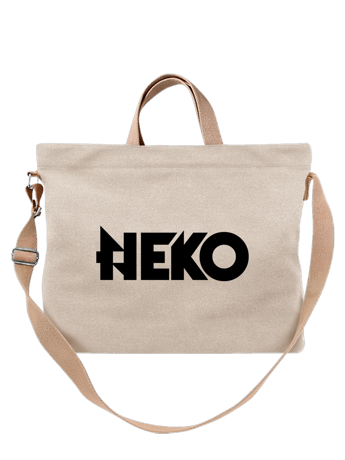 Сумка Neko белая с принтом — современная айдентика — Белая, фото 1