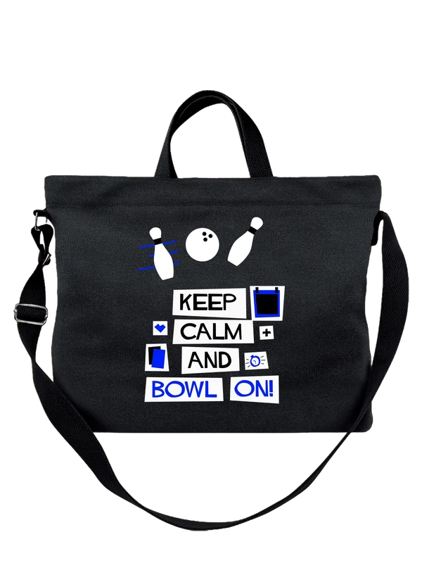 Сумка боулинг keep calm and bowl on — Чёрная, фото 1