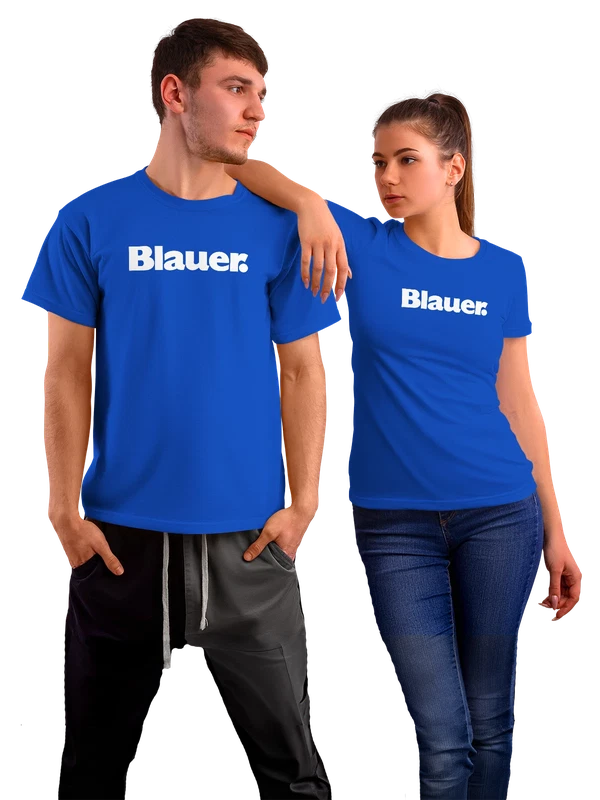 Футболка Blauer — Синяя, фото 1