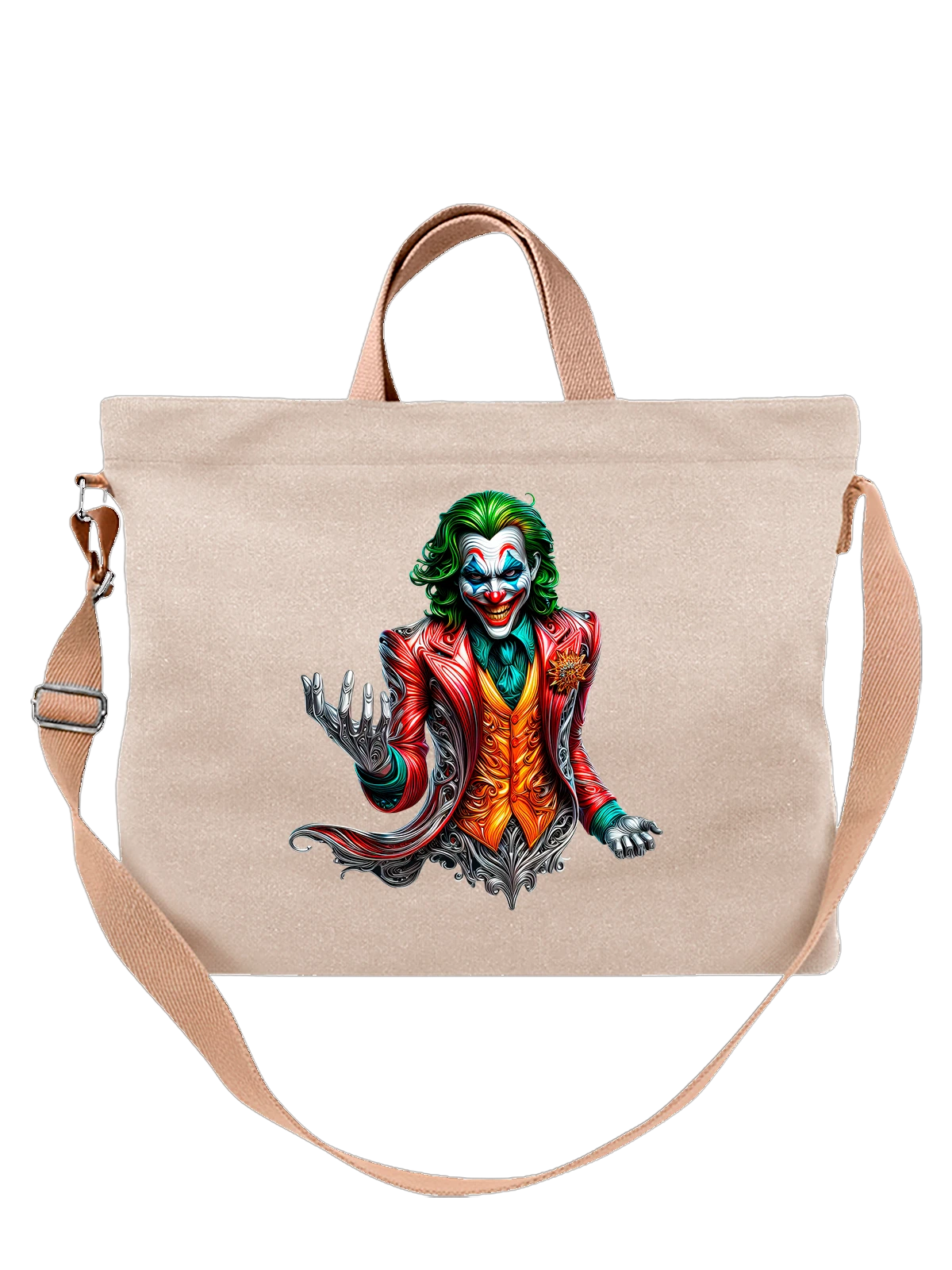 Сумка с Джокером Joker белая с принтом — коллекционный образ — Белая, фото 1