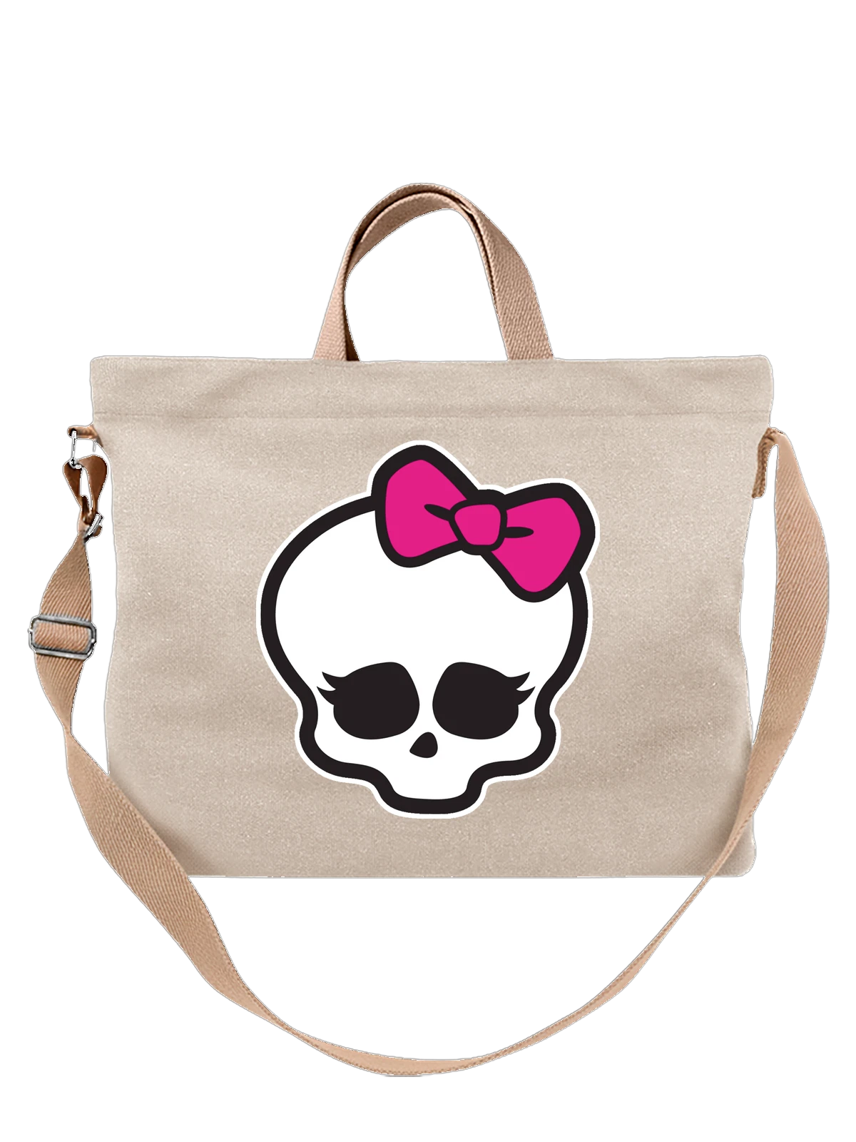 Сумка Monster High белая с принтом — готическая мода — Белая, фото 1