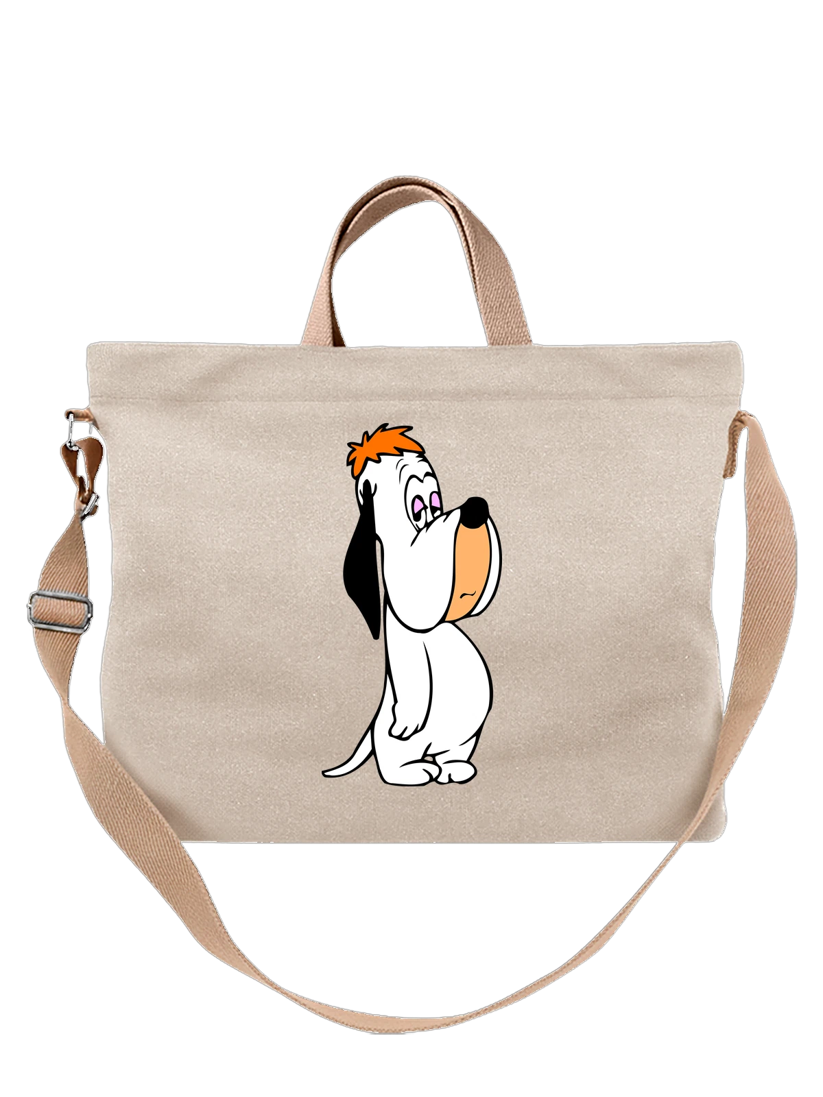 Сумка Друпи Droopy белая с принтом — футболка подростку — Белая, фото 1