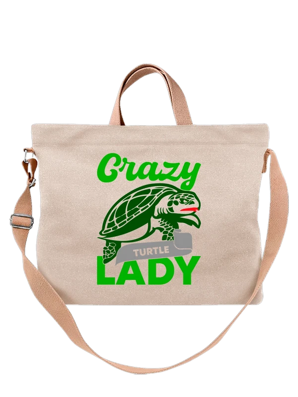Сумка черепаха crazy lady — Белая, фото 1