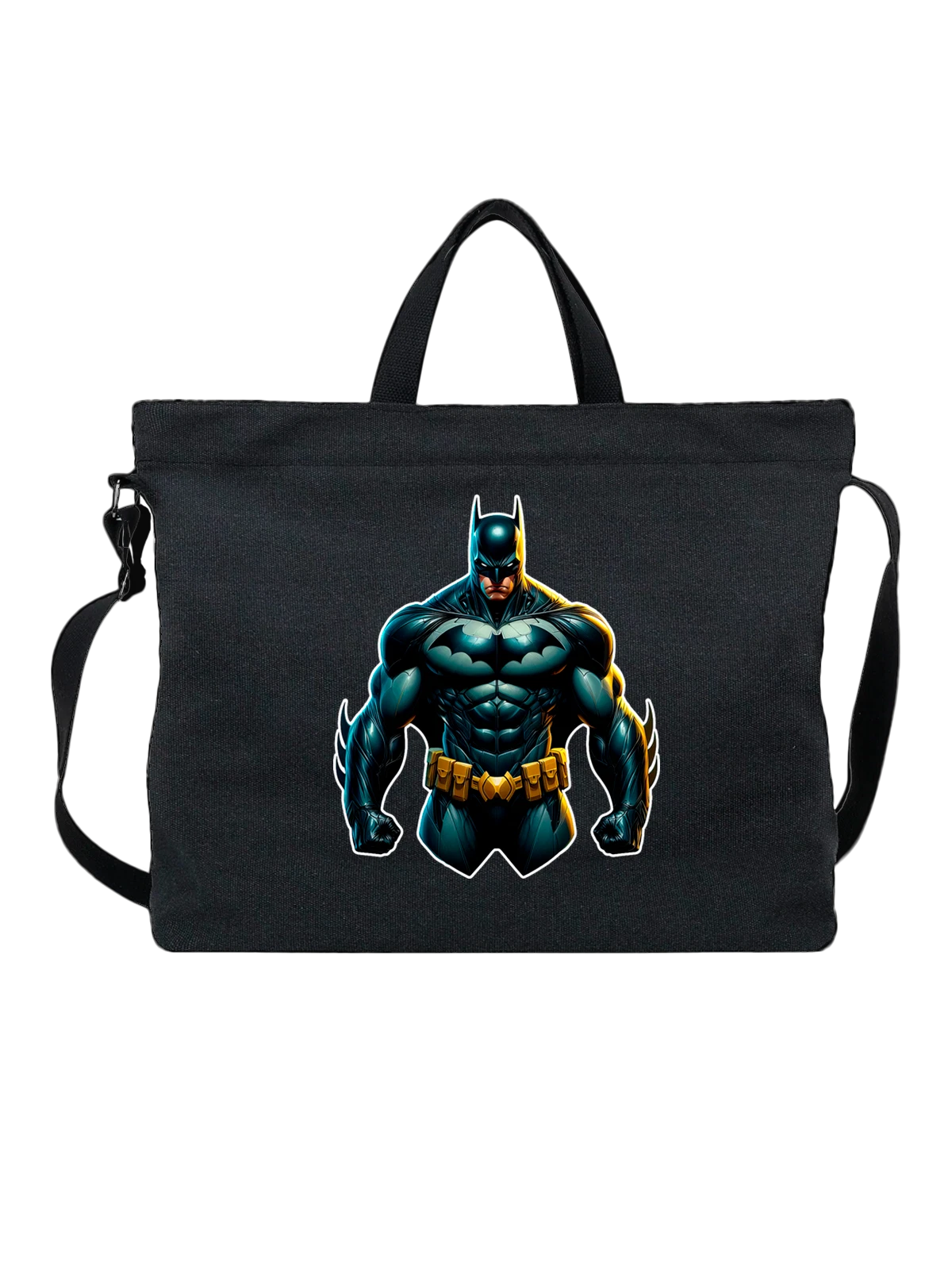 Сумка с Бэтменом Batman чёрная с принтом — поп культура — Чёрная, фото 1