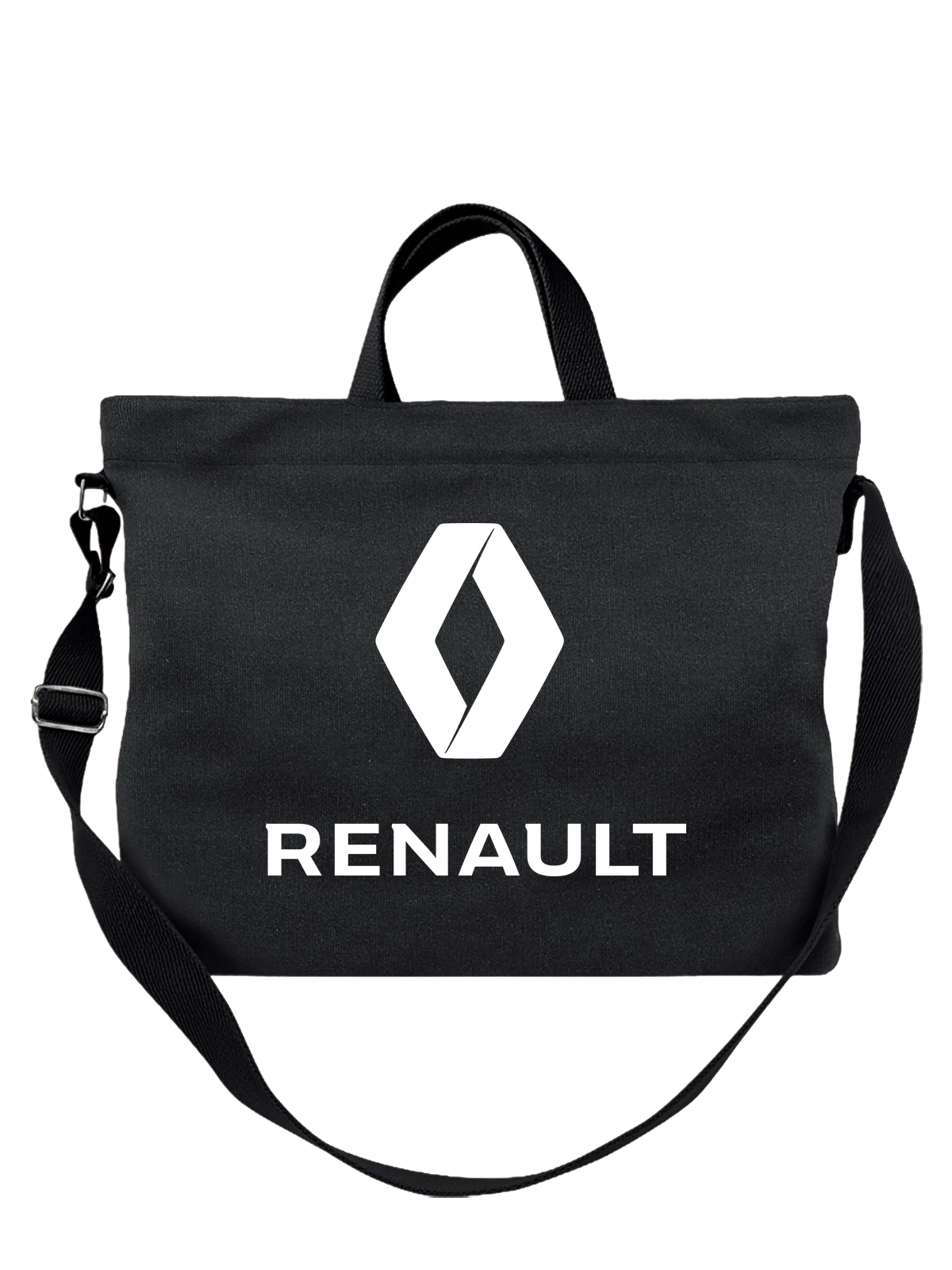 Сумка Renault чёрная с принтом — европейский автопром — Чёрная, фото 1