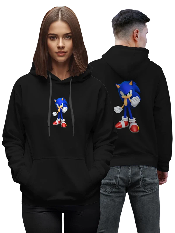 Худи Соник Sonic Еж Шэдоу — Чёрная, фото 1