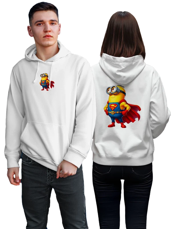 Худи с Миньоном Minion Суперменом Superman — Белая, фото 1
