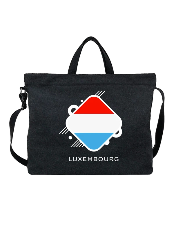 Сумка флаг Люксембурга Luxembourg — Чёрная, фото 1