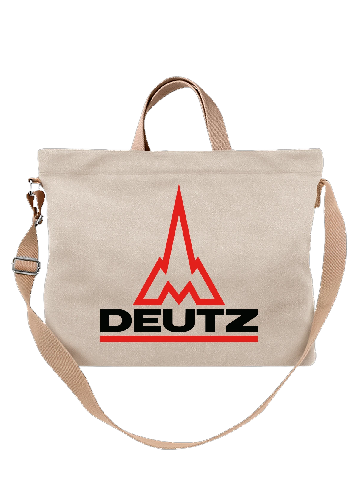 Сумка Deutz белая с принтом — футболка для автолюбителя — Белая, фото 1