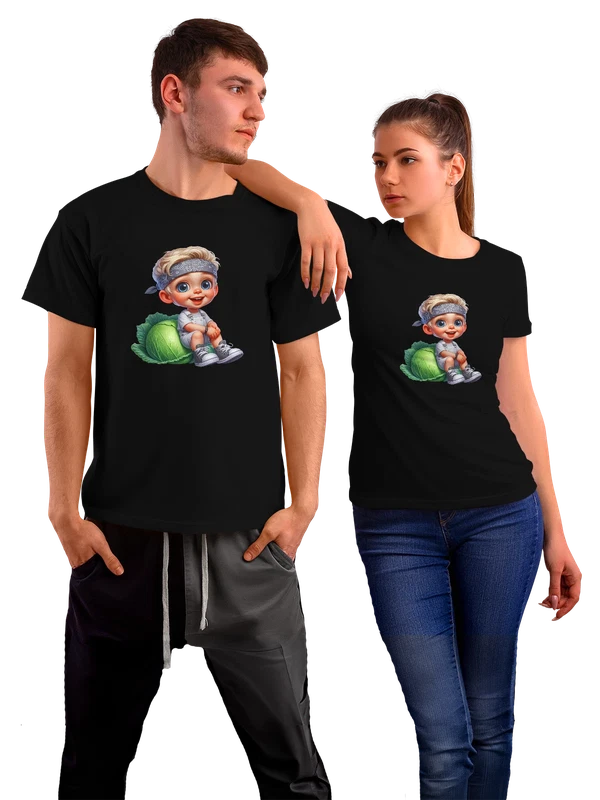 Футболка ребенок фермер — Чёрная, фото 1