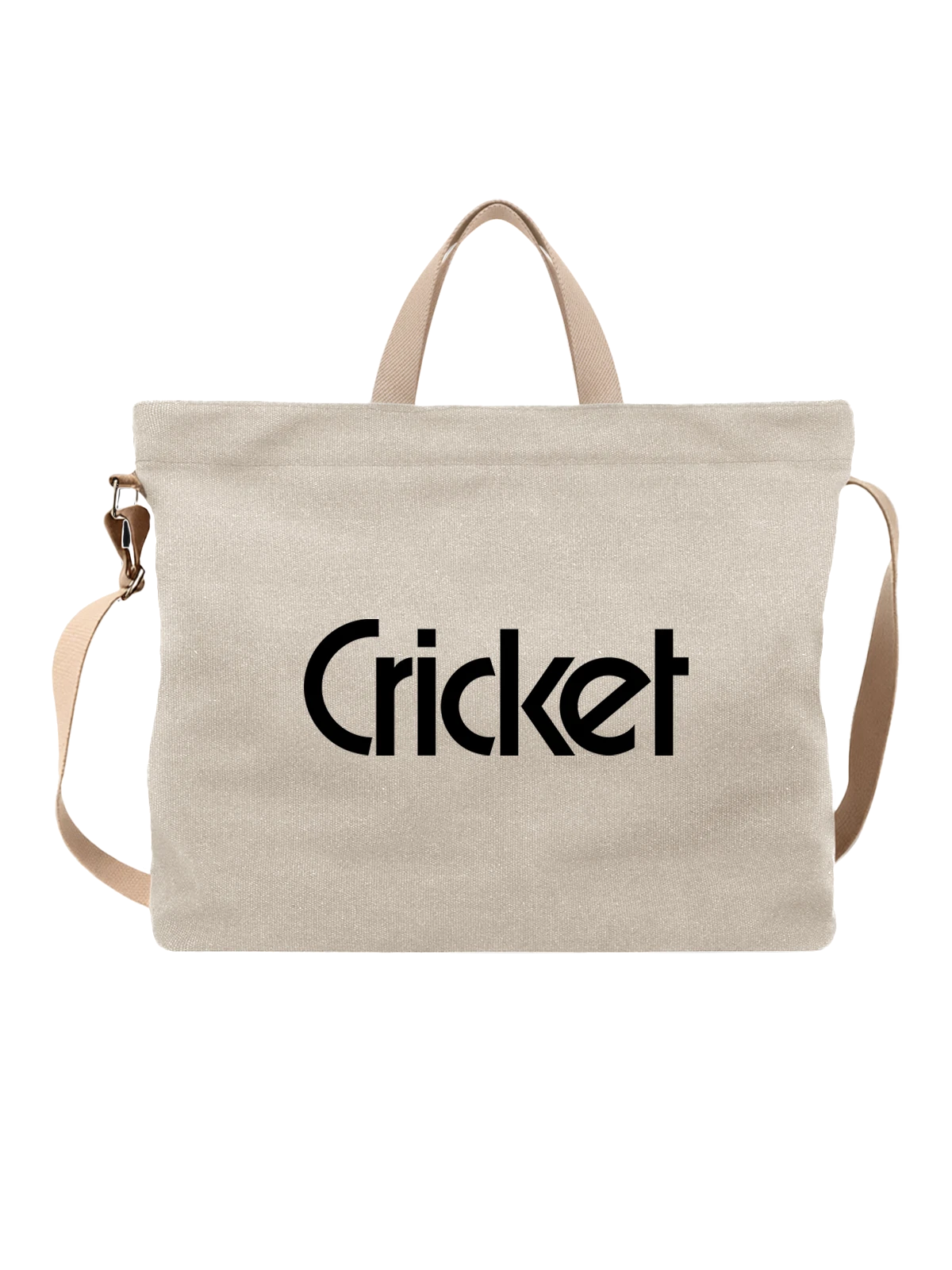 Сумка Cricket белая с принтом — современная айдентика — Белая, фото 1