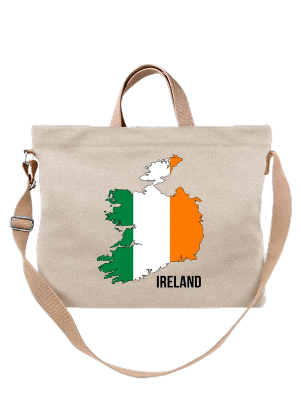 Сумка с флагом Ирландии Ireland — Белая, фото 1