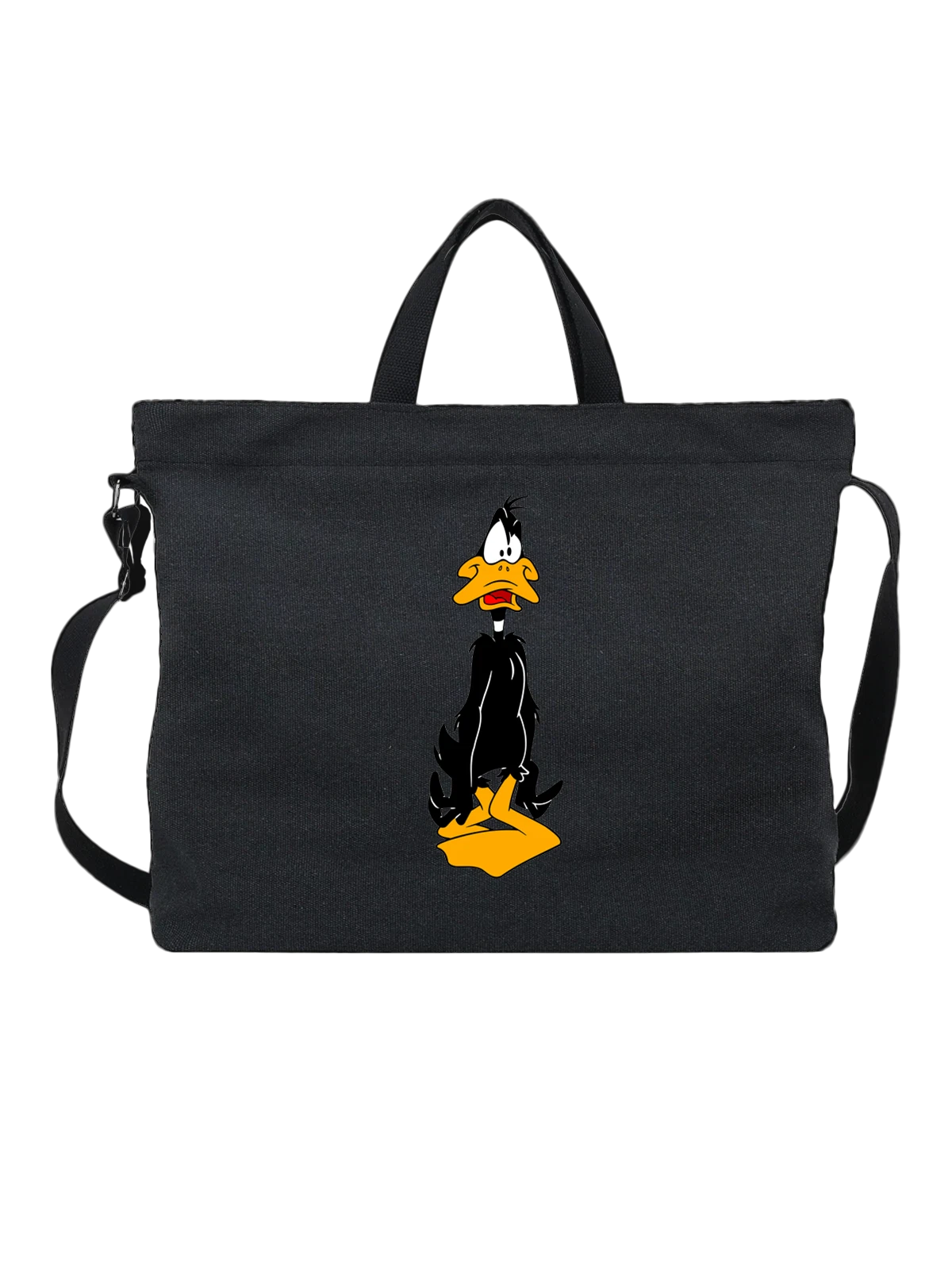Сумка Утка даффи дак чёрная с принтом — Daffy Duck — Чёрная, фото 1