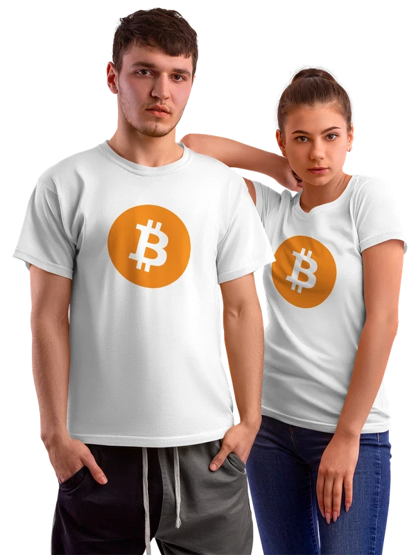 Футболка биткоин — Белая, фото 1