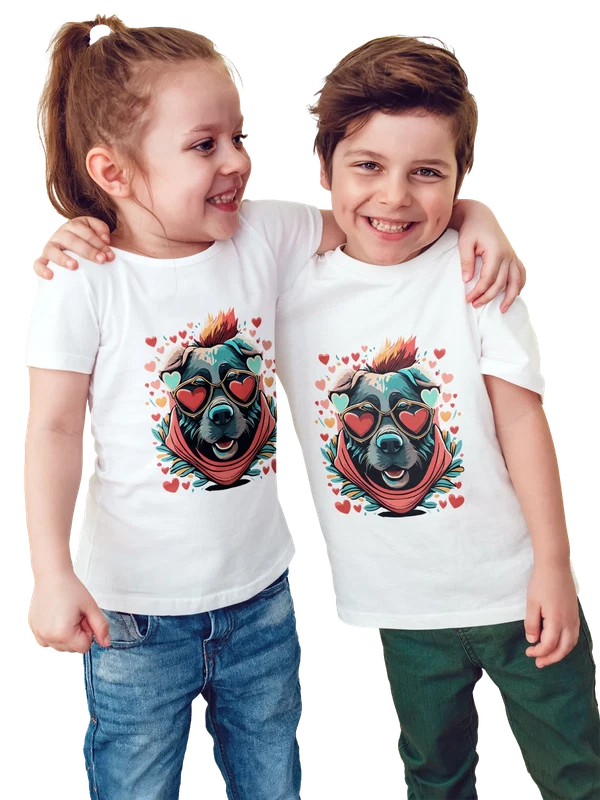 Футболка Немецкая овчарка German Shepherd мультфильм собака — Белая, фото 1