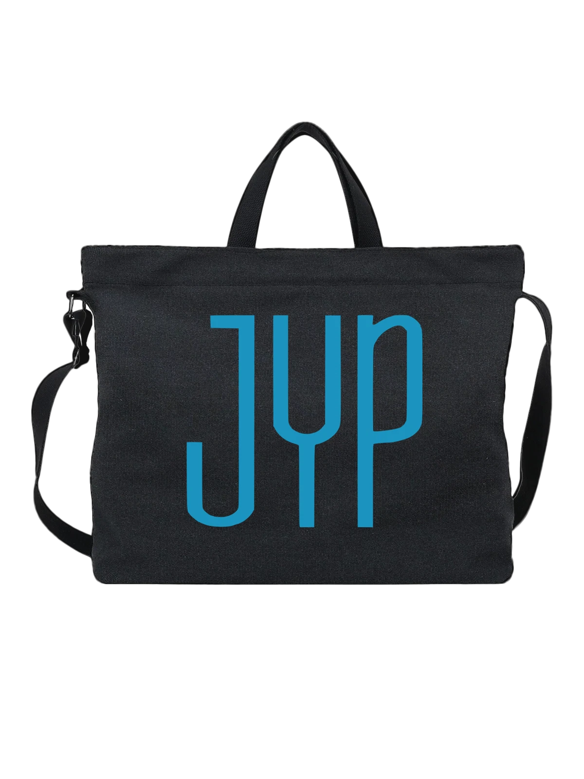 Сумка JYP чёрная с принтом — лед и шайба — Чёрная, фото 1