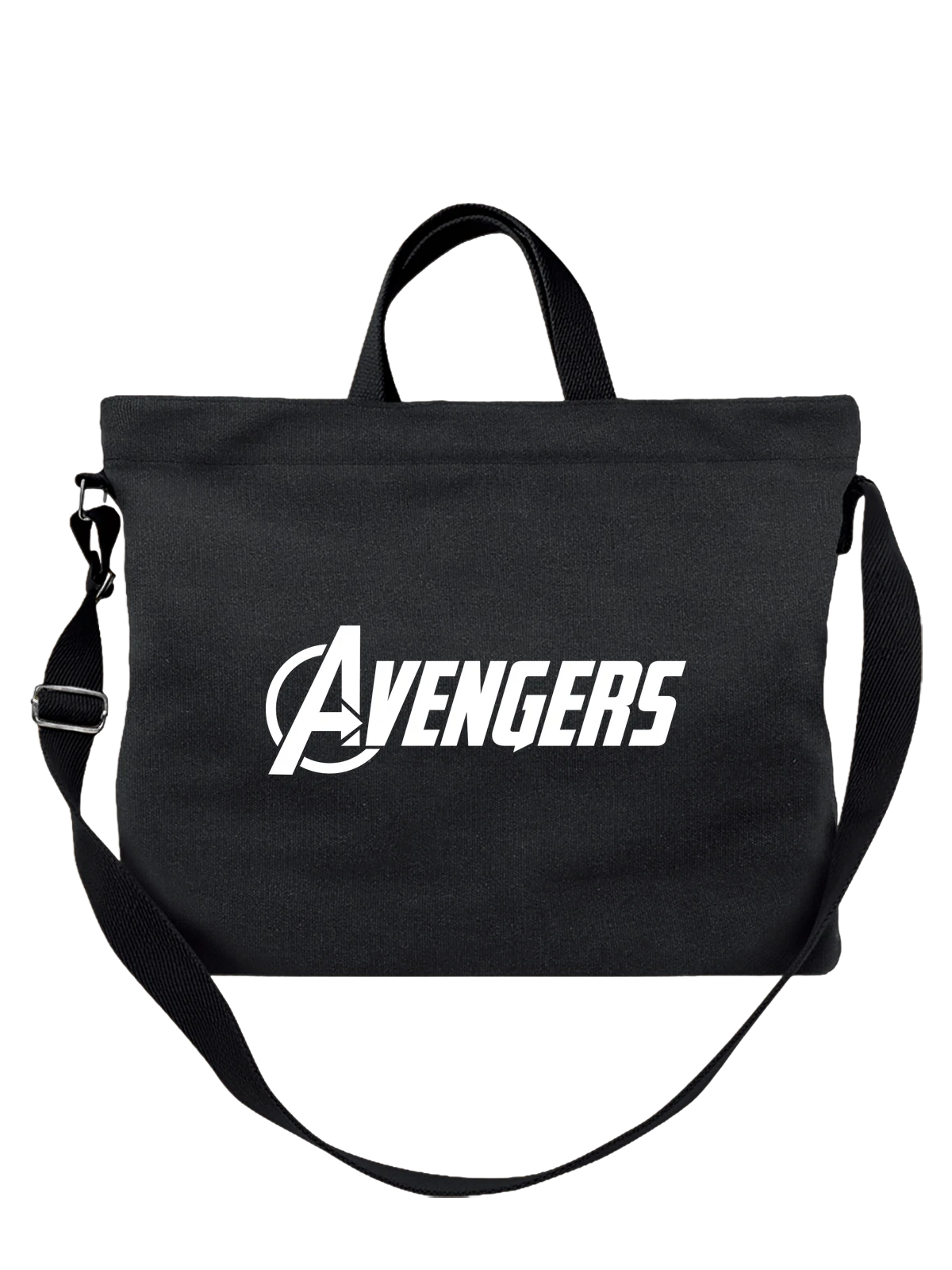 Сумка Avengers чёрная с принтом — битвы за вселенную — Чёрная, фото 1