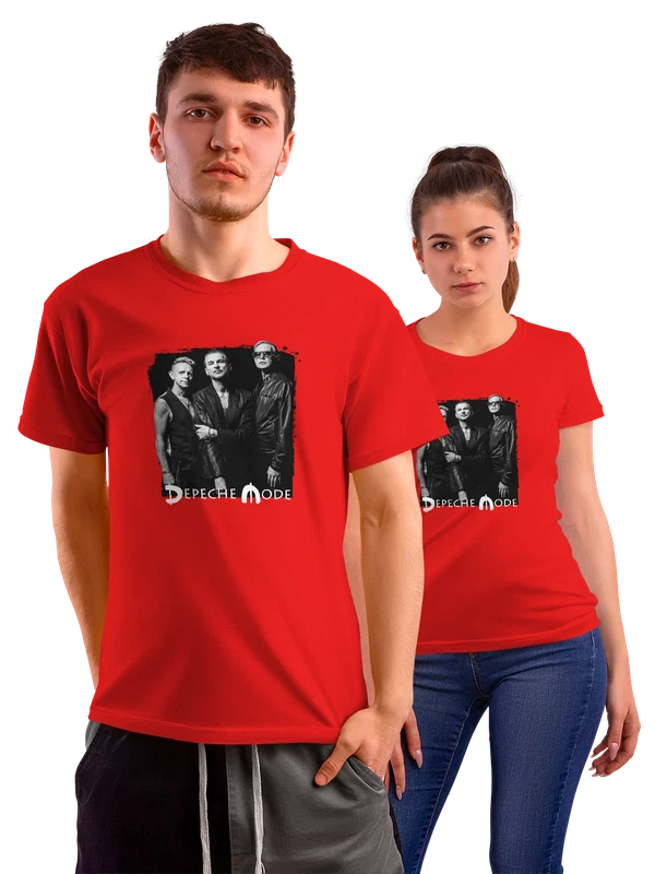 Футболка Depeche Mode Депеш Мод — Красная, фото 1