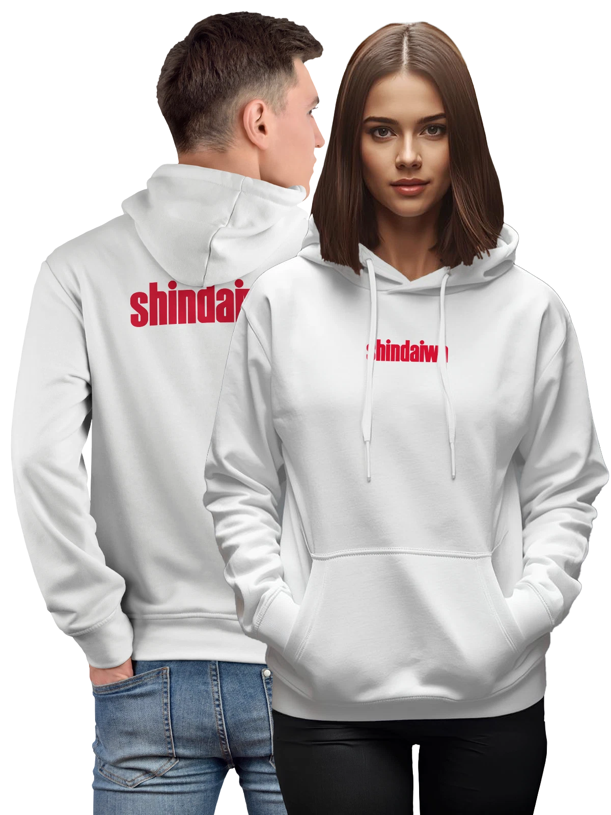 Худи Shindaiwa белое с принтом — профессиональный инструмент — Белая, фото 1