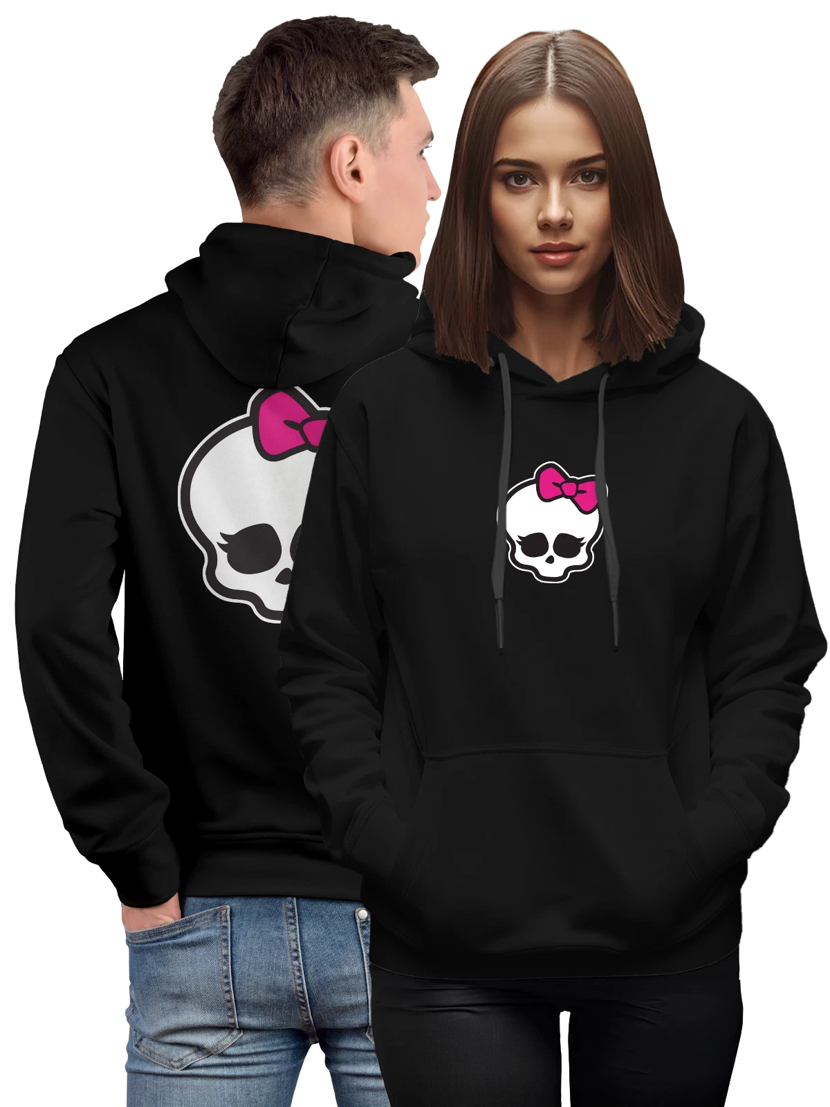 Худи Monster High чёрное с принтом — готическая мода — Чёрная, фото 1