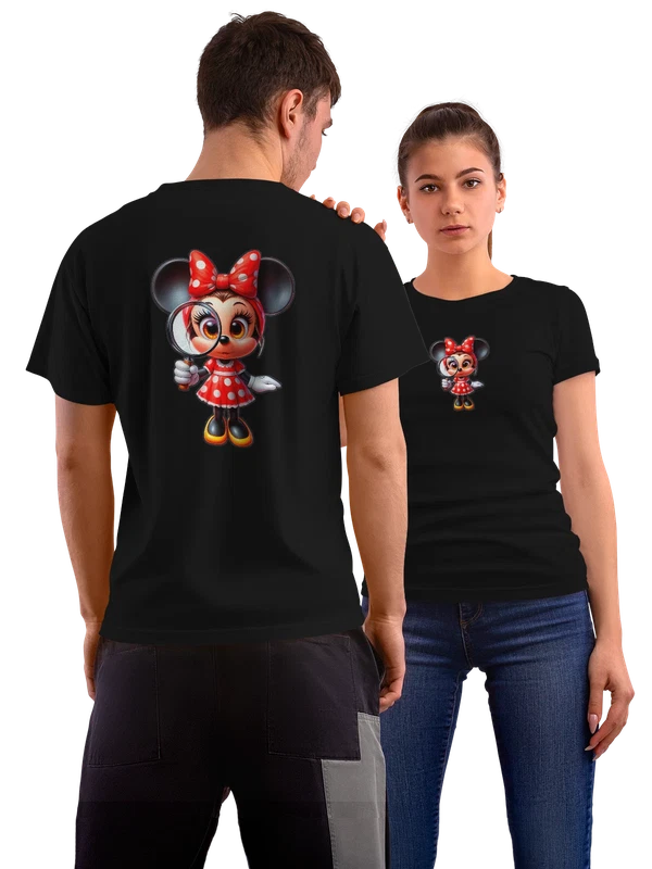 Футболка Минни Маус Minnie Mouse — Чёрная, фото 1