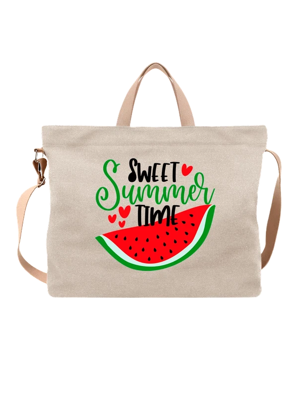 Сумка с арбузом sweet summer time — Белая, фото 1