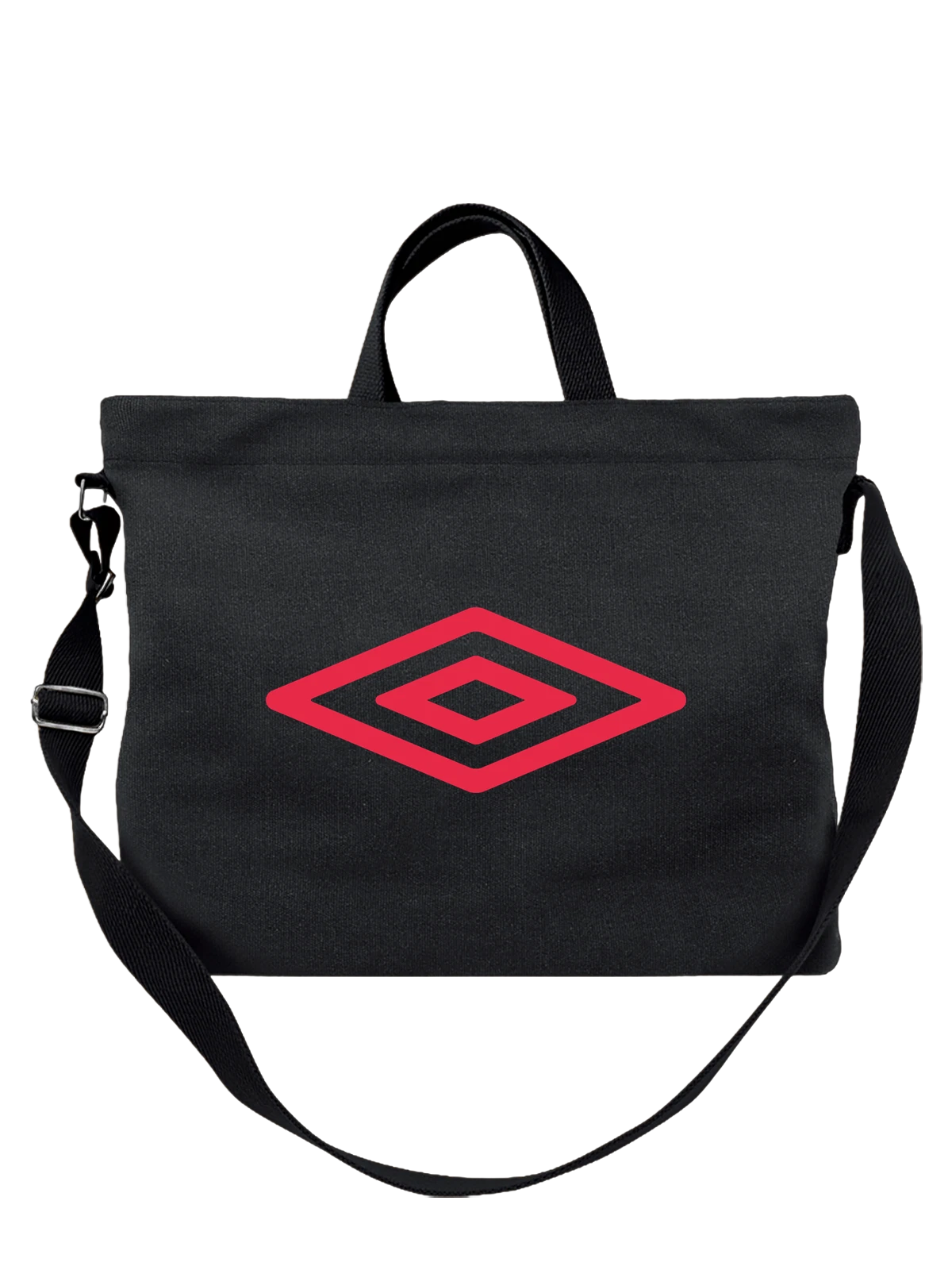 Сумка Umbro чёрная с принтом — классическая эмблема — Чёрная, фото 1